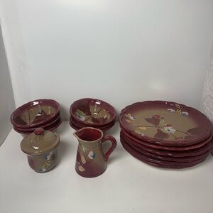 set of dinnerware from the Tracy Porter Henna Collection.